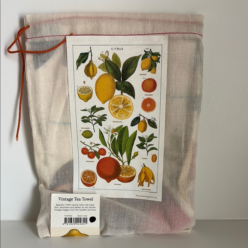 Cavallini & Co. Vintage Citrus Tea Towel